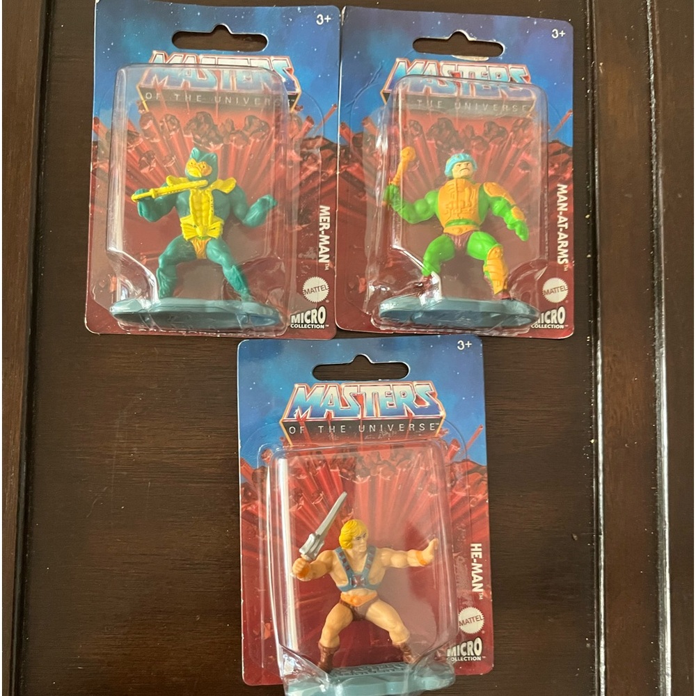 Mattel Micro Collection Masters of The Universe He-Man Skeletor Mini 3 Mer-man